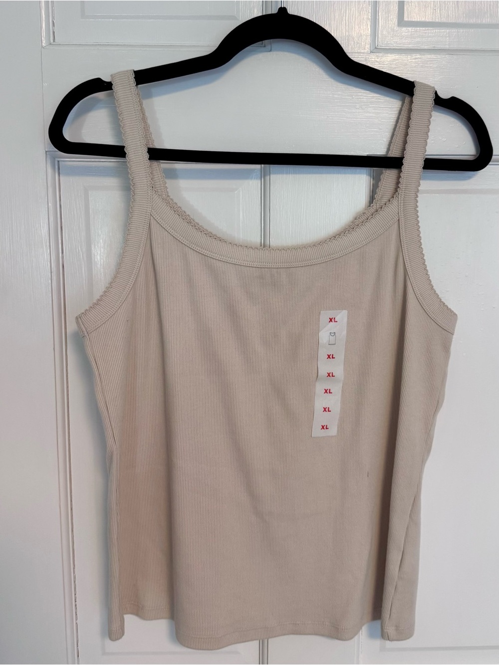 Old Navy | Ribbed Rank Top, Cream Color, Size XL - NWT